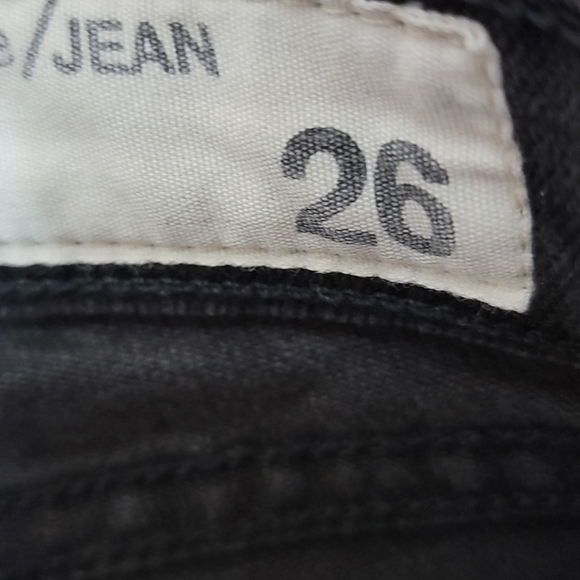 Rag & Bone | Black Distressed Skinny Jeans Size 26 - Picture 6 of 7